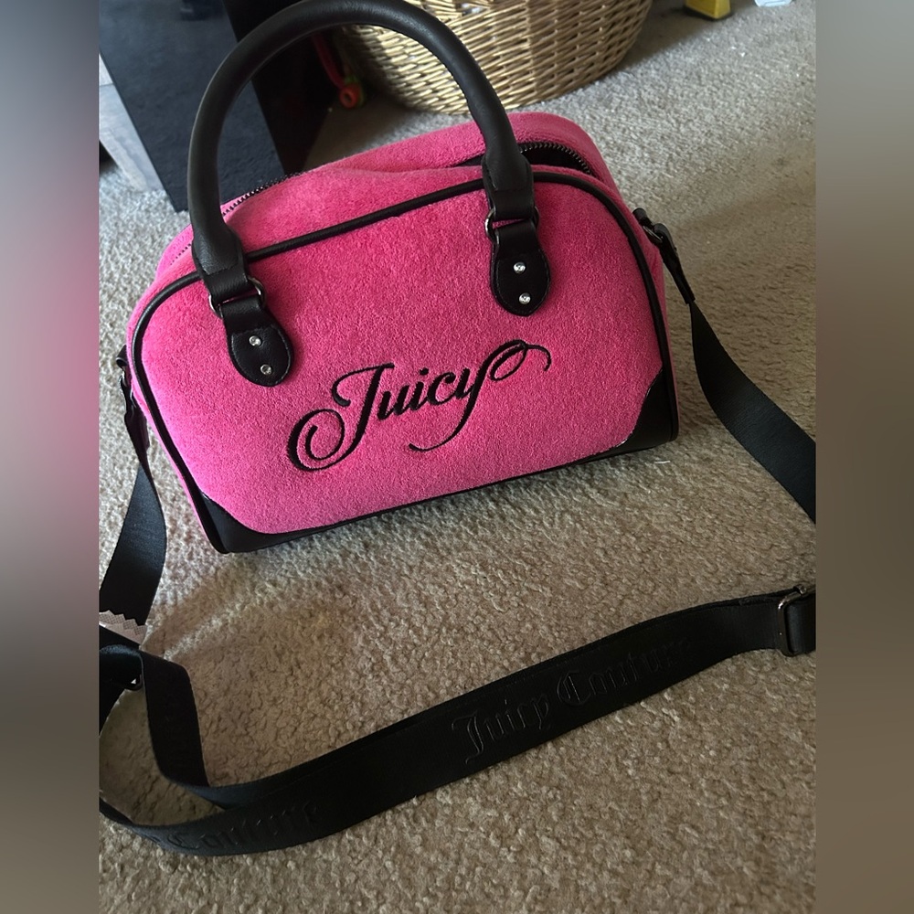 Juicy Couture Pink and Black Women's Bag
